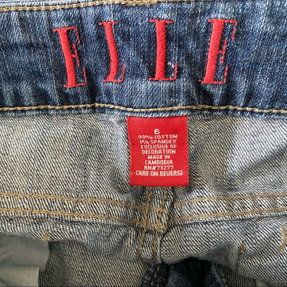 Elle Distressed Medium Wash Crop Jeans - Picture 11 of 16